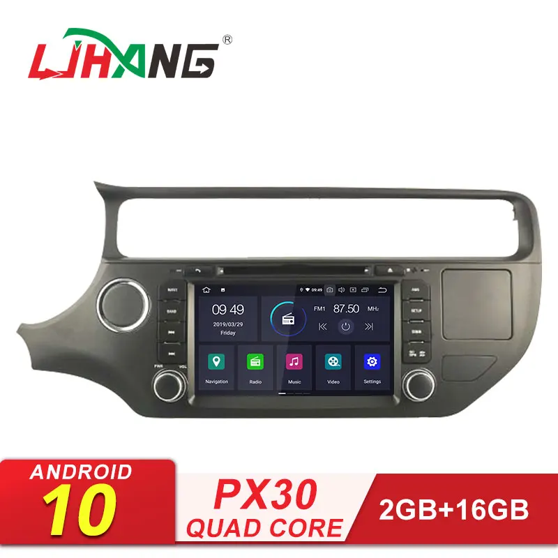 Автомобильный DVD плеер LJHANG 2 Din Android 10 для Kia Rio K3 2012 2016 Wi Fi мультимедийный