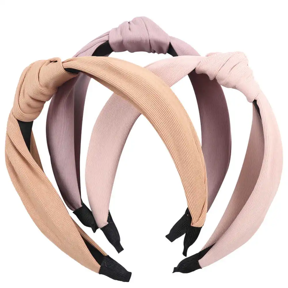 

Solid Soft Knotted Flamingo Headband Hairband For Women Lady Bow Hair Hoop Hair Accessories Headwear Christmas