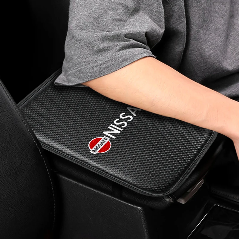 

Car Armrest Pad Cover Auto Seat Armrests Storage Protection Cushion For Nissan Qashqai J11 Patrol Juke Navara Tiida Almera Rogue