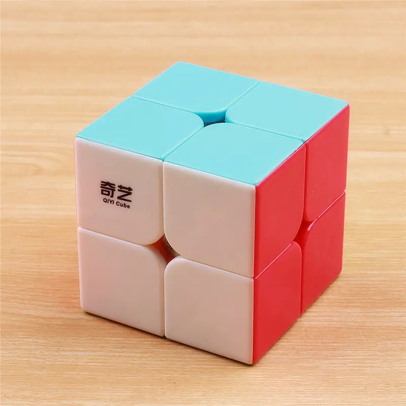 QIYI QIDI 2X2X2 Magic Скорость CUBE карман липкие головоломки Профессиональный Кубик Рубика