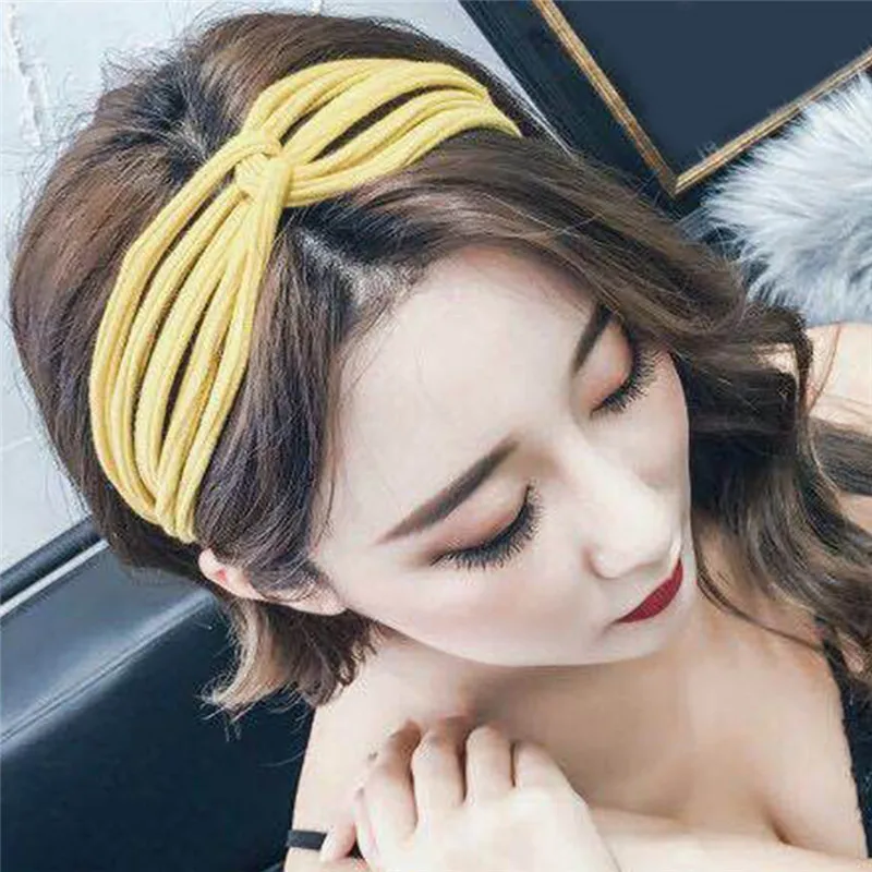 2020 Новая женская модная резинка для волос простой Стиль повязка Сезон весна-лето