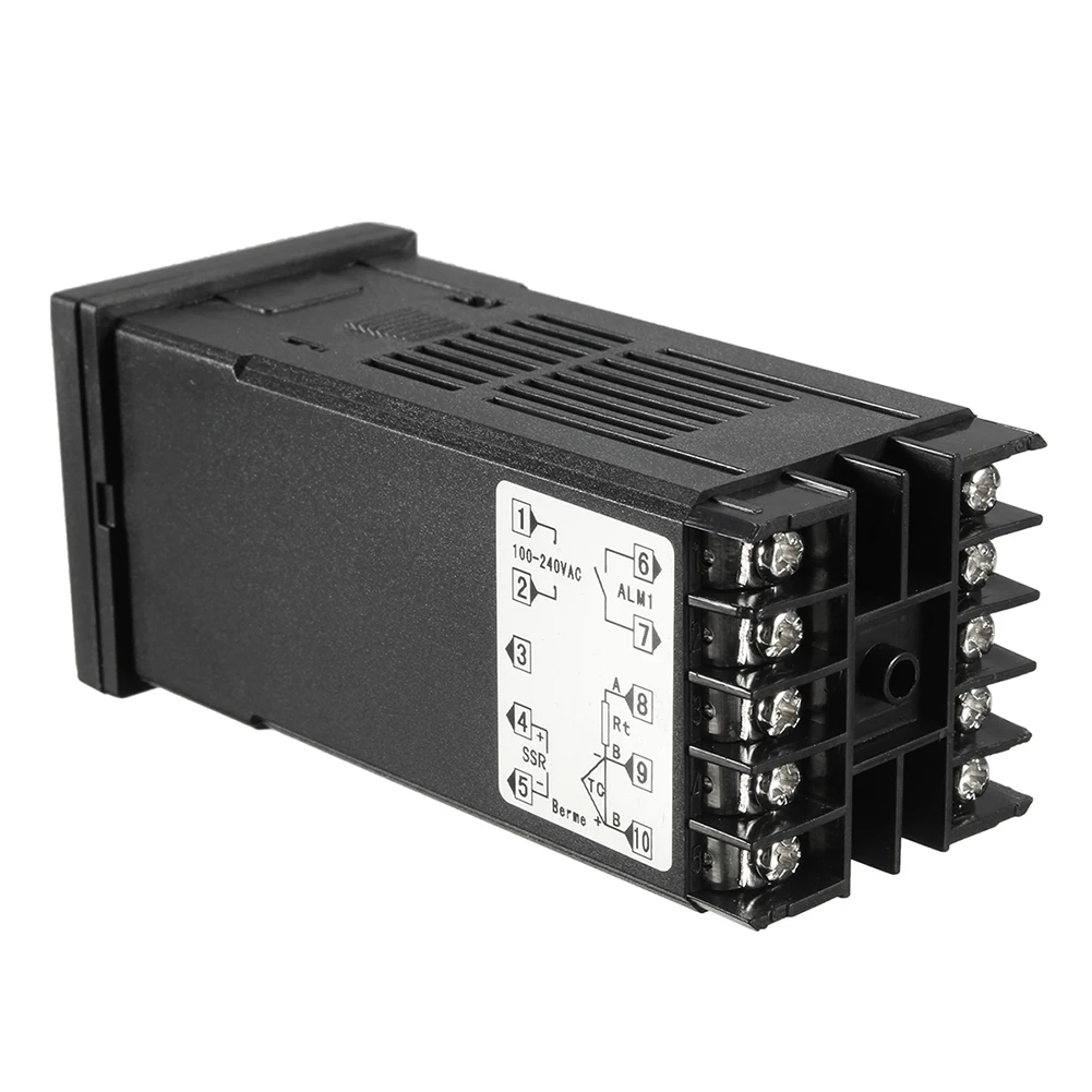 

Digital 220V PID REX-C100 Temperature Controller + max.40A SSR + K Thermocouple, PID Controller Set + Heat Sink