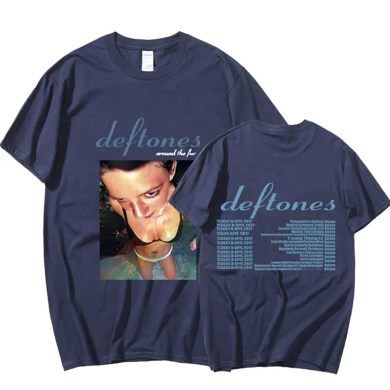Футболка Deftones из меха для турнира концерта панк хиппи готическая ретро футболка