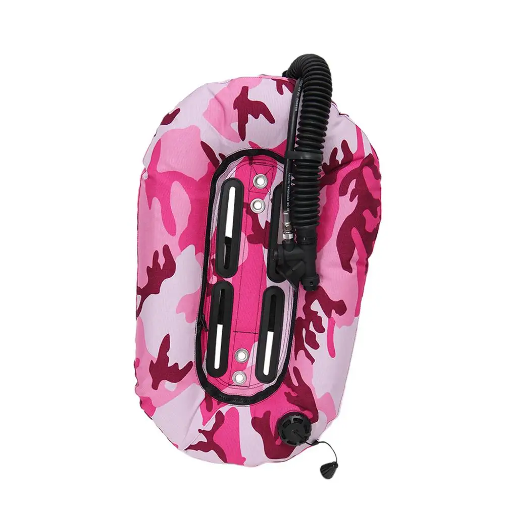 Pink Scuba Diving Donut Wing 30lb/13.3kg with Single Tube Snorkeling BCD Tech Back Plate for Professional Divers Tech Equipment - Цвет: Pink