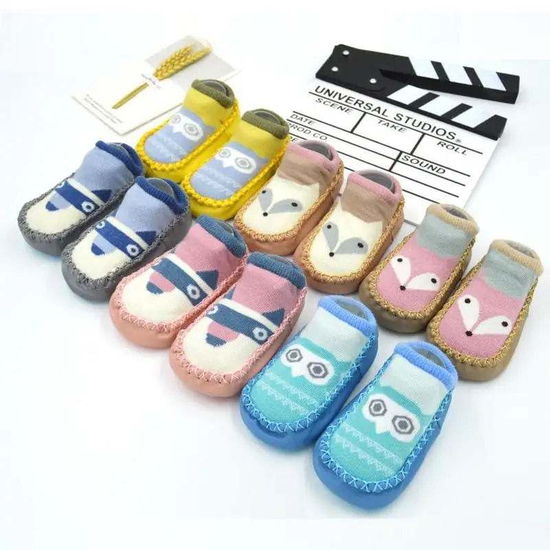 

Newborn Baby Girls Boys Socks with Rubber Shoes Baby Floor Socks Anti Slip Soft Sock Shoes Infant Baby Spring Autumn