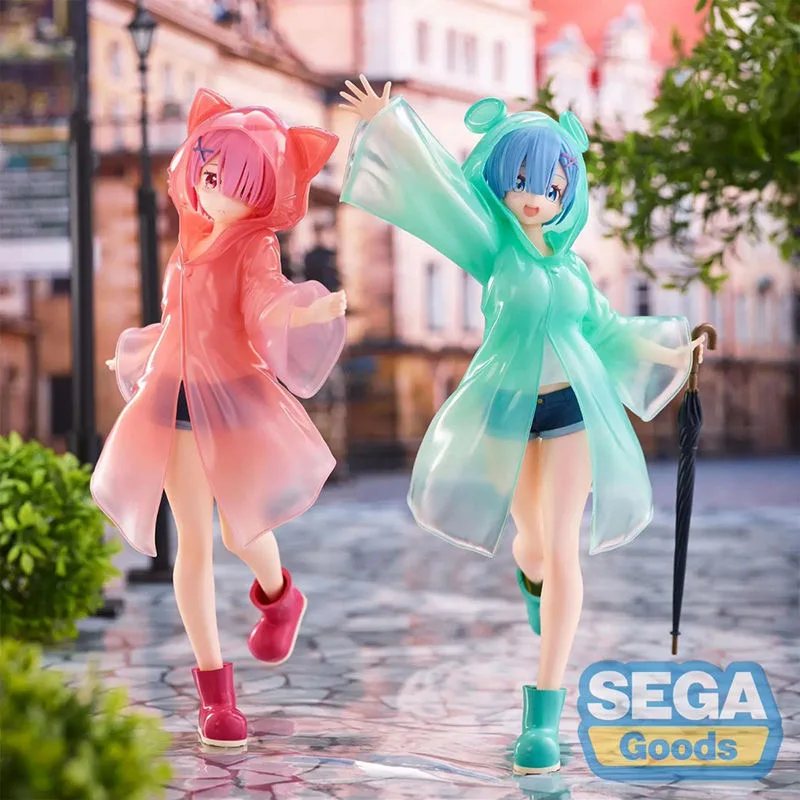 Аниме Sega Cute Re:zero Rem &amp Ram фигурка героя привлекательная кавайная модель детский