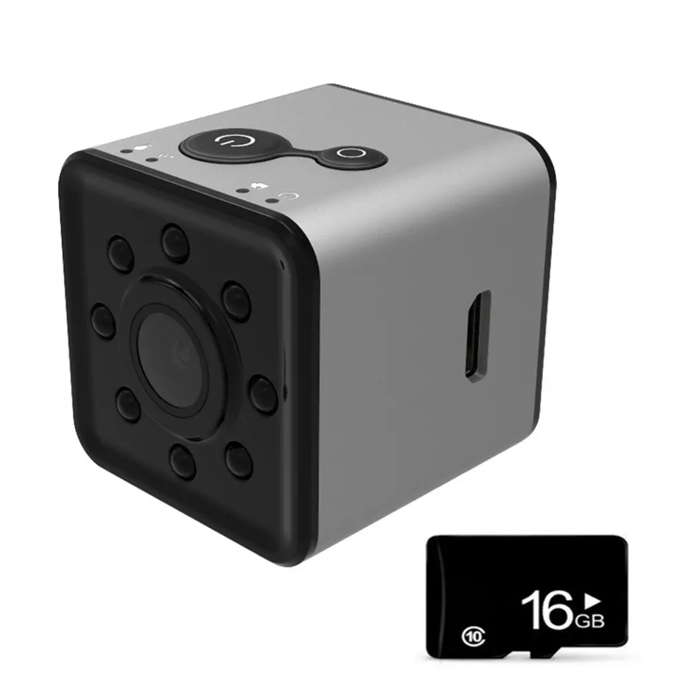 SQ13 HD wifi маленькая мини ip-камера камера 1080P видео датчик ночного видения Видеокамера микро камера s DVR регистратор движения видеокамера SQ13 - Цвет: SQ13 16GB TF Card