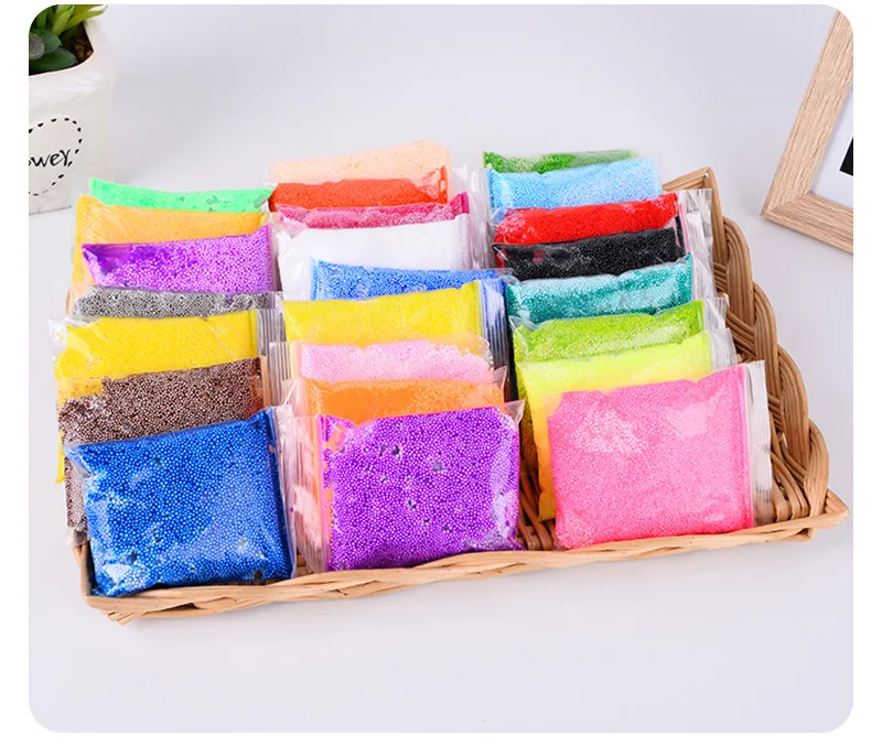 24 Colors Snowflake mud Slime Clay Ball Supplies DIY Light Soft Cotton Charms Slime Fruit Kit Cloud Craft Antistress Kids Toys