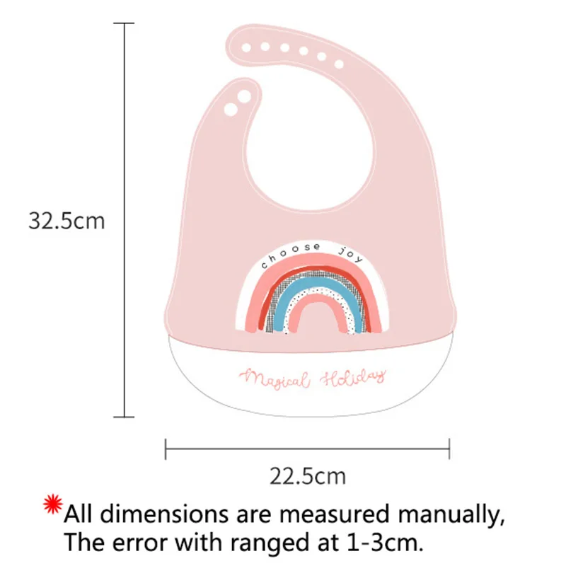 Детские нагрудники водонепроницаемое Силиконовое регулируемое Слюнявчик с