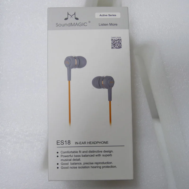 Наушники вкладыши SoundMAGIC ES18 мощные сбалансированные наушники с басами оранжевого