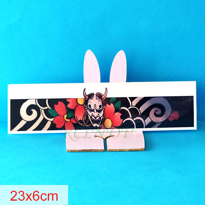 Водостойкая Временная тату-наклейка с волной демона поддельные тату