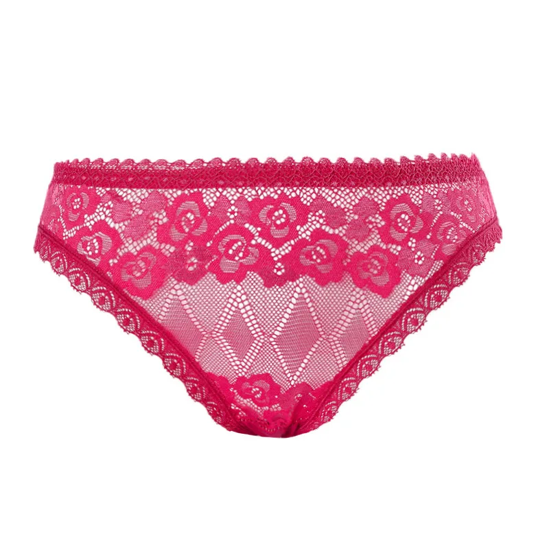 

New Lace Ladies Underwear High Elastic Breathable Cotton Mid-Waist Women's Briefs Comfortable Sexy Underwear Women 3