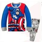 Пижама для мальчиков и девочек, с принтом Капитан Америка и Человек-паук