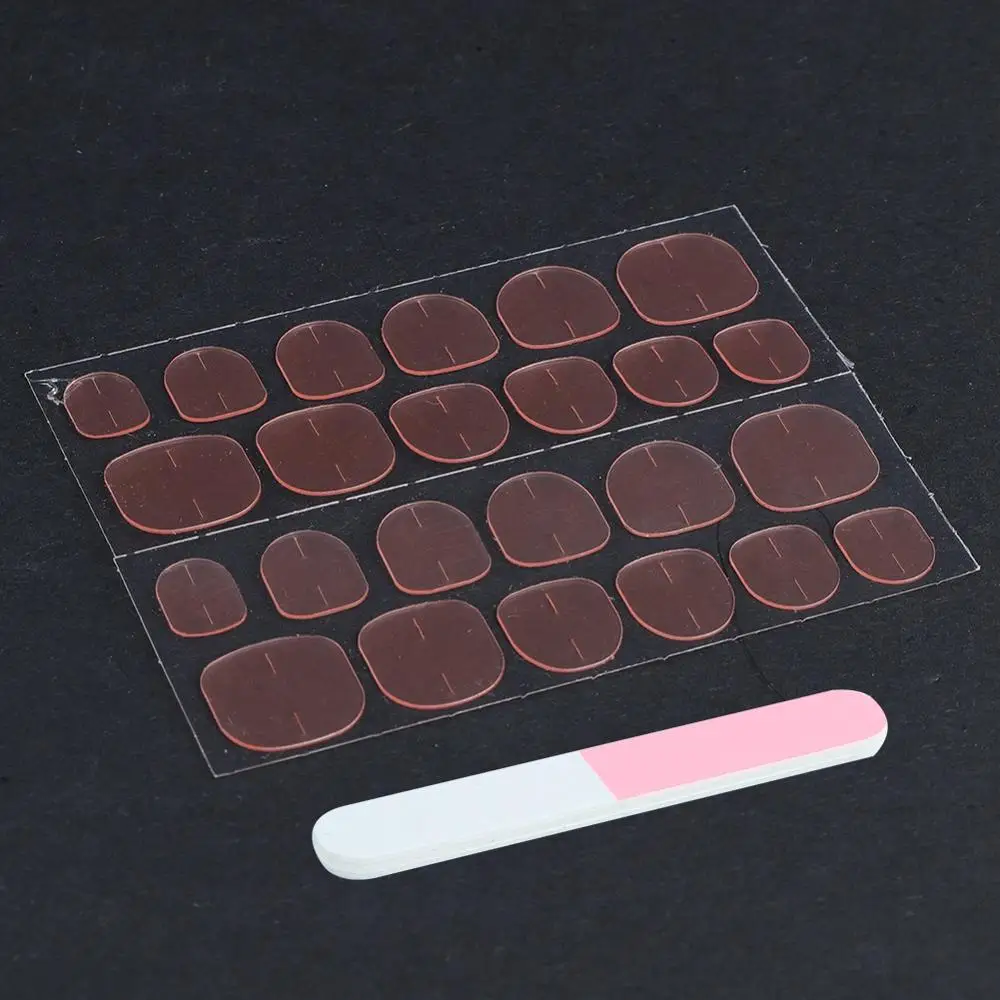 Наклейки для ногтей 48 шт/4 листа Двухсторонняя клейкая лента стикер s с пилка