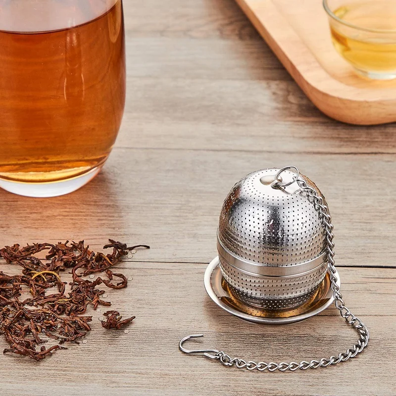 

Tea Infuser Ball - Tea Strainer Ball for Loose Leaf Tea, Spice Infuser Stainless Steel Mesh,Fine Threaded Connection