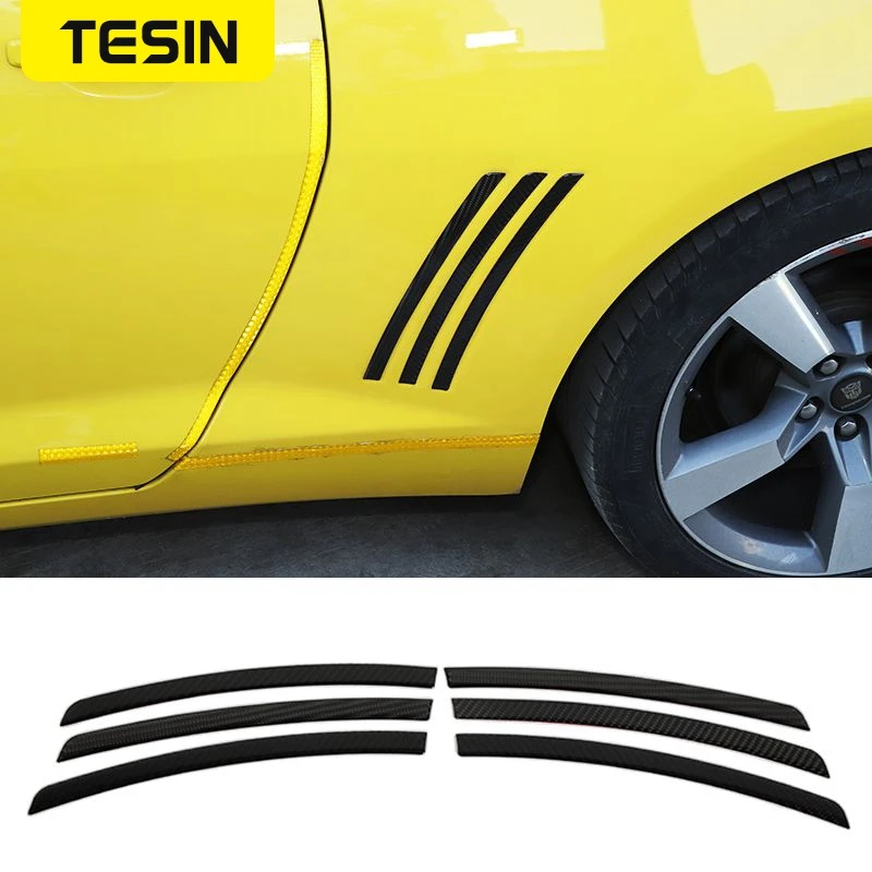 TESIN Car Sticker for Chevy Camaro Car Side Light Eyebrow Decoration Stickers Trim for Chevy Camaro 2012-2015 Car Accessories