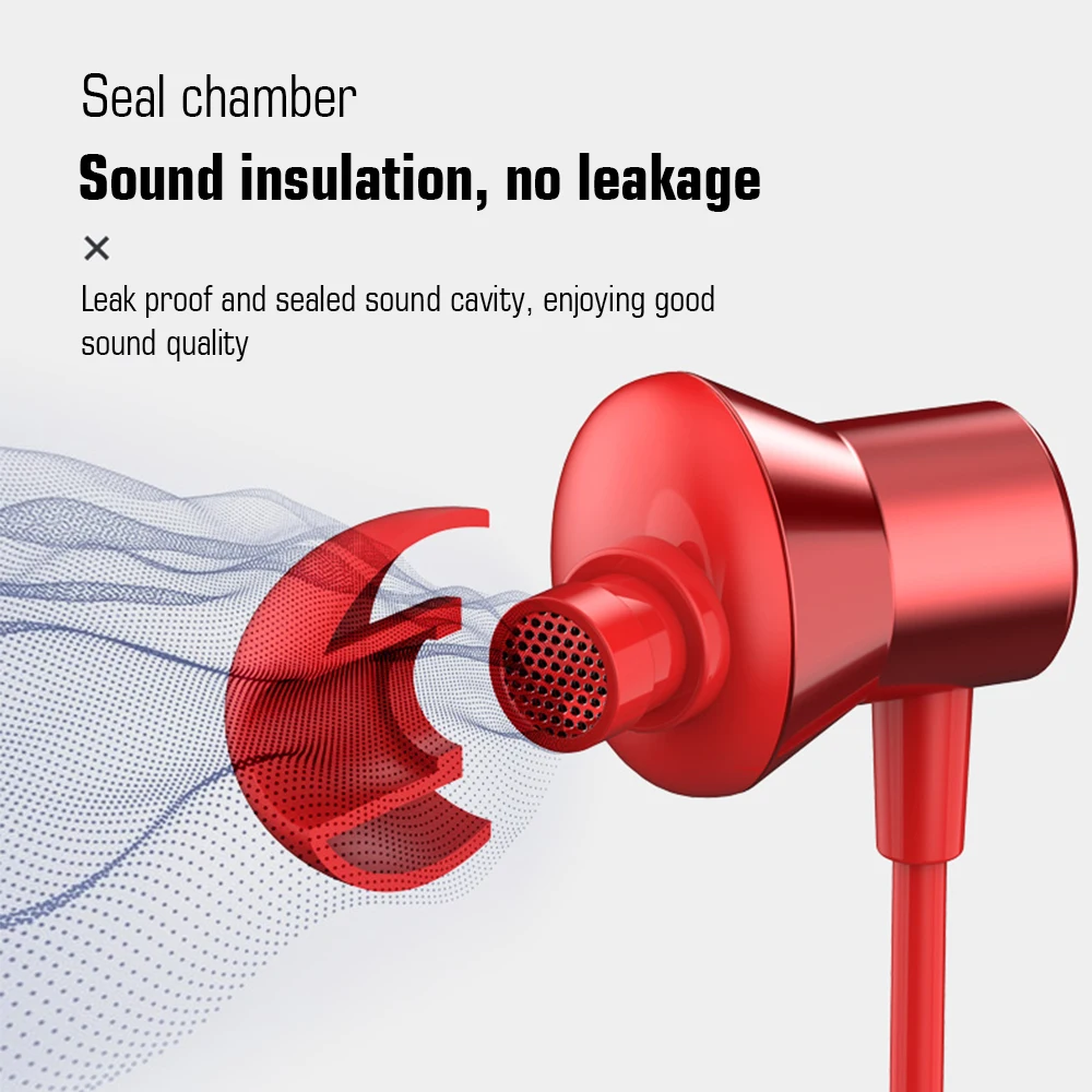 

New Lenovo HF130 earphones 60-degree Slanted In-ear Wired Headset 3.5mm Earpiece Sound Heavy Subwoofer Earplug For Smartphone