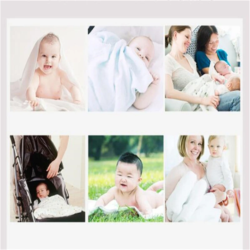 

High Quality 4Pcs/Set 100% Cotton Supersoft Flannel Receiving Baby Blanket Swaddle Baby Bedsheet 74x7sCM Baby Blankets Newborn