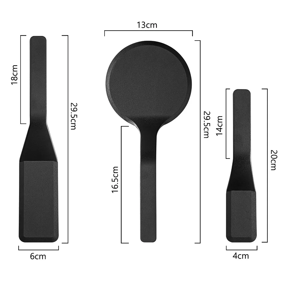 

3pcs Silicone Shovel Set Long Handle Non Stick 210c Heat-resistant Kitchen Utensils Shovel For Kitchenware Accessories Tools