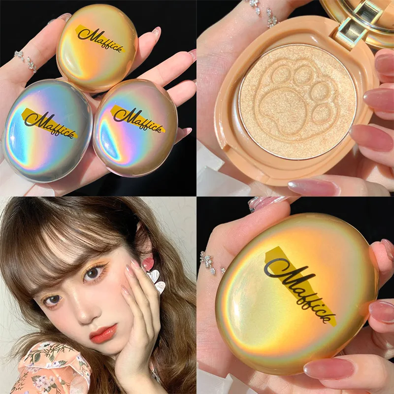 Блестящая пудра Maffick яркий градиент нежный жемчужный блеск ослепительно-розовый