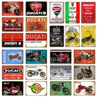 Винтажные Ретро моторные гонки Декор итальянский мотоцикл оловянные знаки металлический постер для дома гаража металлическая живопись табличка Настенная Наклейка YM065