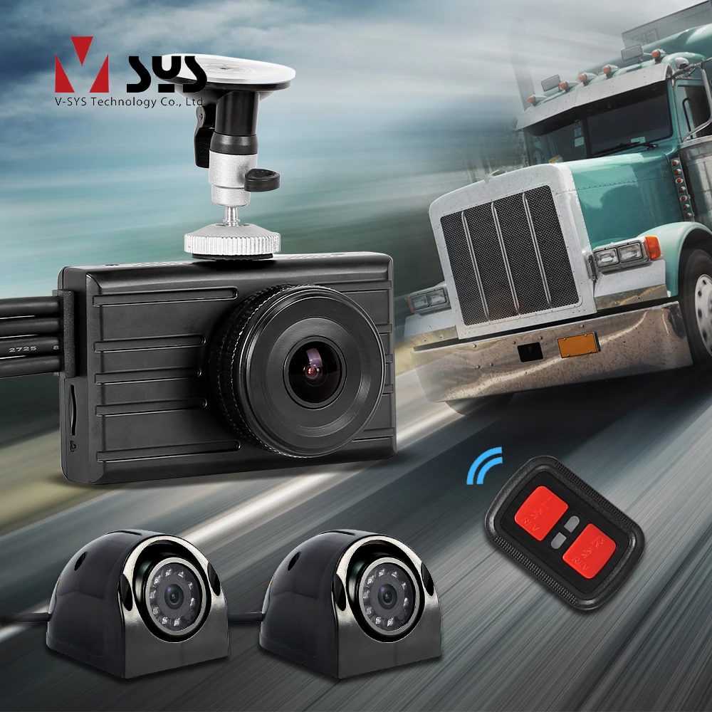 SYS 360 система камеры грузовика Full HD 1080P DVR видеорегистратор с двойным ИК ночным