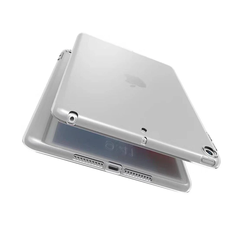 

Case For iPad 10.2 2019 MiNi 2 3 4 5 TPU Transparent Silicone Shockproof Cover For New iPad 2017 2018 Pro 10.5 Air 1 2 Back Case