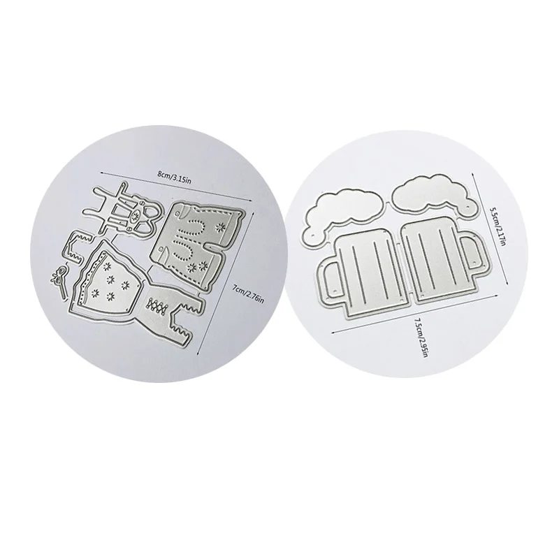 

Beer Clothes Metal Cutting Dies Stencil Scrapbooking DIY Album Stamp Paper Card Embossing Decor Craft New Dies for 2020