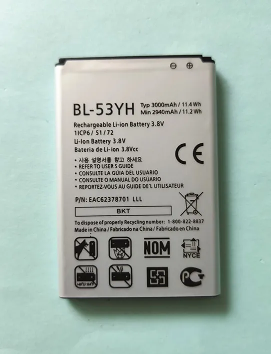 3000 мА/ч BL 53YH Батарея для LG G3 D858 D855 D857 D859 D850 F400 F460 F470 D830 D851 VS985 мобильный телефон