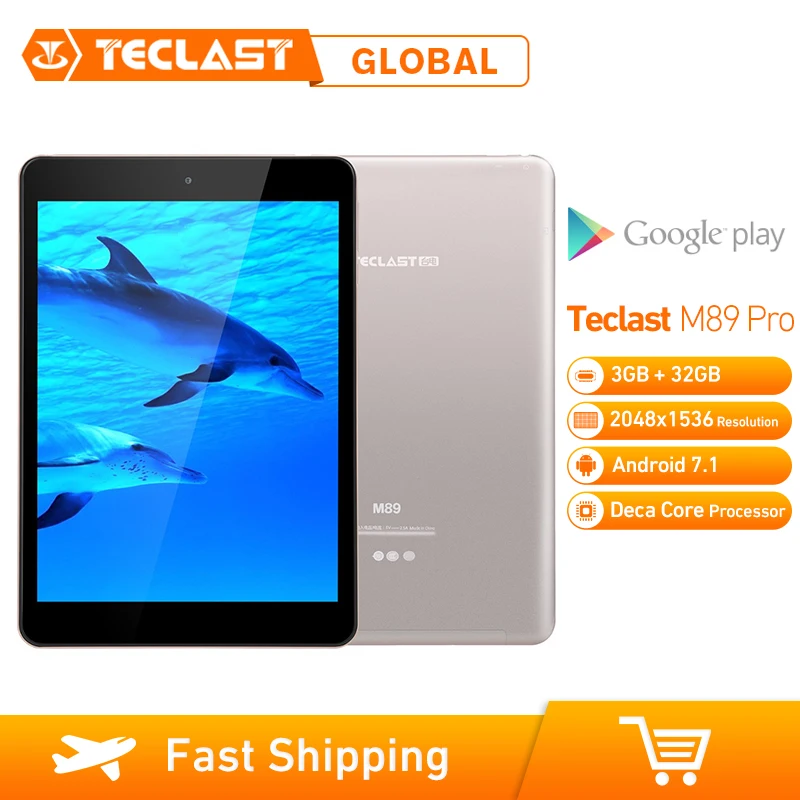 Teclast M89 Pro планшетный ПК 10 ядер 2,1 ГГц обновленный 3 ГБ+ 32 ГБ 7,9 дюймов Android 7,1 MTK Helio X27(MT6797) OTG двойной WiFi HDMI type-C