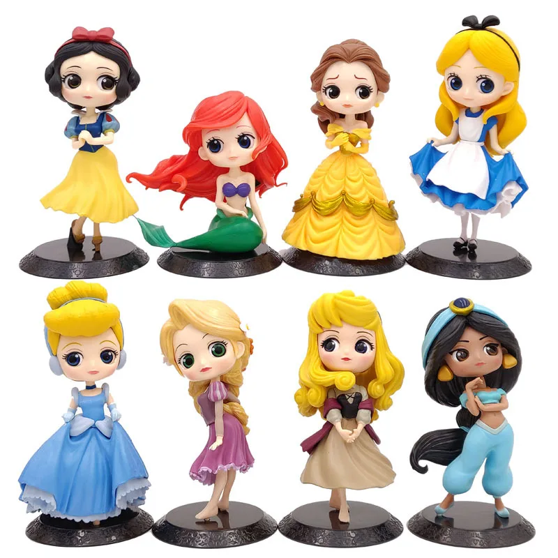 Экшн-фигурки Disney Холодное сердце принцесса Анна Эльза ПВХ модель куклы Золушка