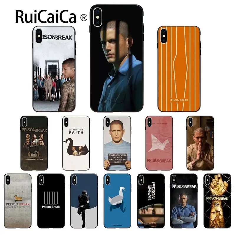 Ruicaica Майкл Скофилд тюрьма Break Coque Оболочка Чехол для телефона iPhone 5 5Sx 6 7 7plus 8 8Plus X XS