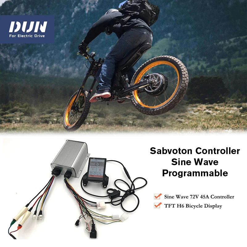 

Бесплатная доставка, 45 А, 48 В, с функциональным фотоконтроллером немодулированного синусоидального сигнала, цветной дисплей H6 для 1 кВт элек...