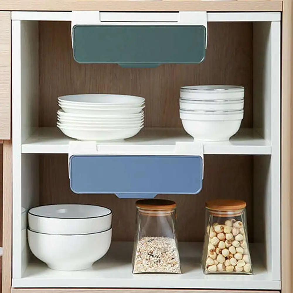 

Cabinet Wardrobe Partition Hanging Drawer Storage Box With Hanging Buckle Viscose Desk Sundries Storage Supplies