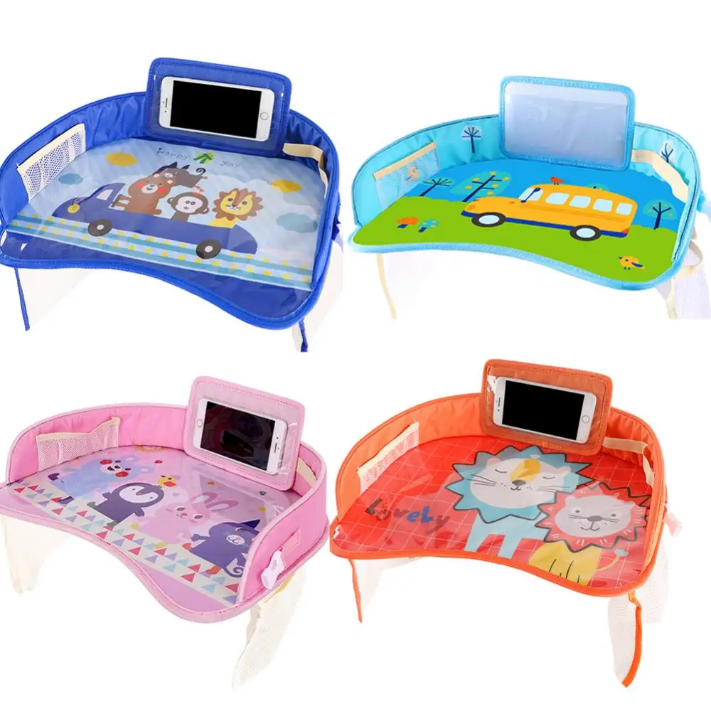 

Auto Child Seat Storage Mat Oxford Kid Adjustable Food Milk Drink Organizer Stowing Tidying Phone Holder Interior Accessories