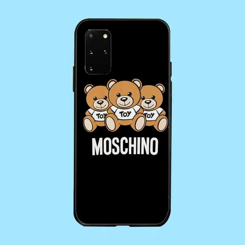 

Italy Luxury fashion brand bear Phone Case For Samsung galaxy S 7 8 9 10 20 edge A 6 10 20 30 50 51 70 note 10 plus