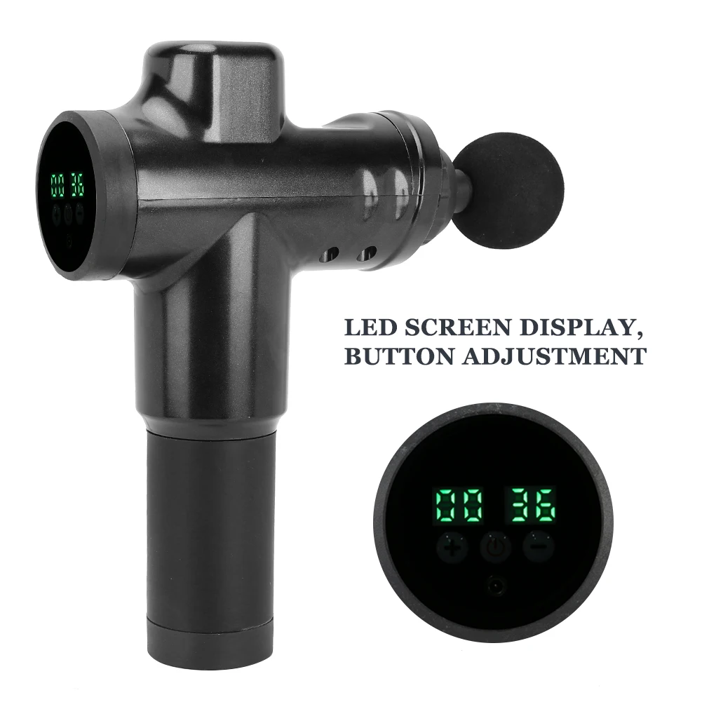 

Myofascial Physiotherapy Instrument USB Charging LCD Display Mute Touch Screen Fascia Electric Warp Impact Relax Deep Massager