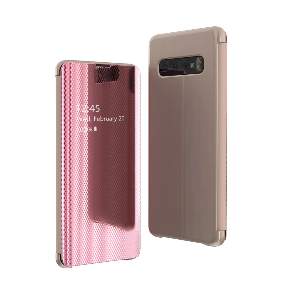 Новое поступление, умный зеркальный флип-чехол 360 для телефона samsung Galaxy S9 S10 Plus, прозрачный чехол для samsung S10e S10 e, чехол для смартфона