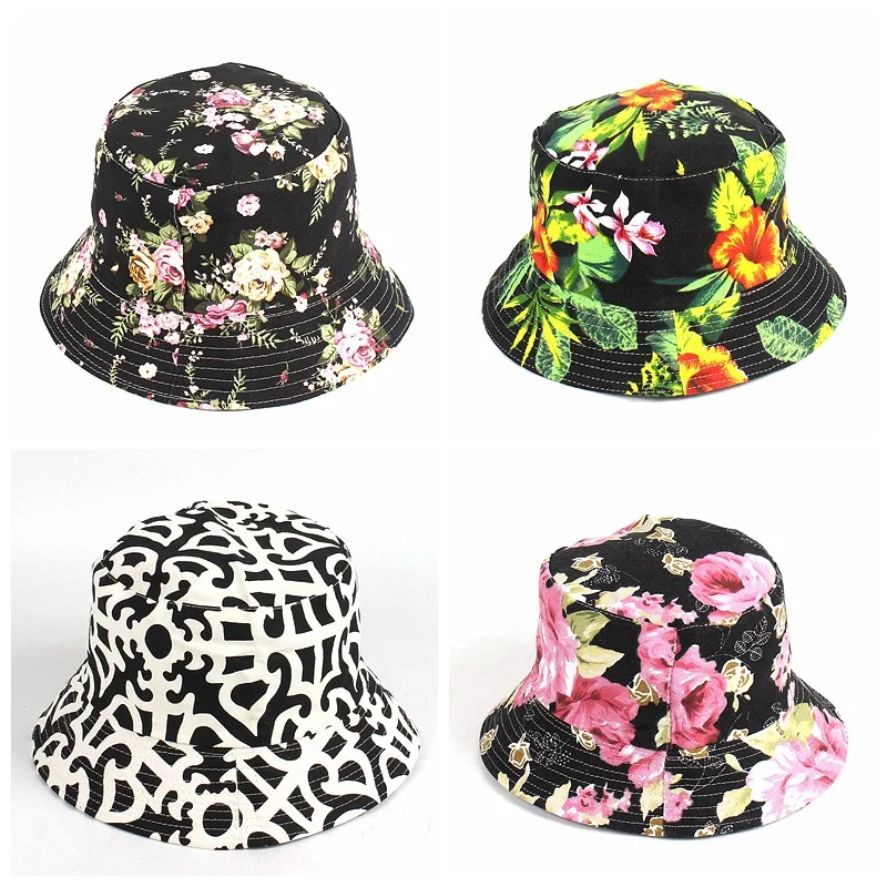 

Hot Selling Printed Fisherman Hat Hip-hop Trend Outdoor Visor Bucket Hat Summer Outing Sun Protection Hat Unisex Panama Bob Cap