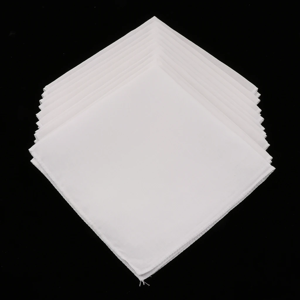 

50Pieces Handkerchiefs Hanky Hankie DIY Vintage Wedding Party