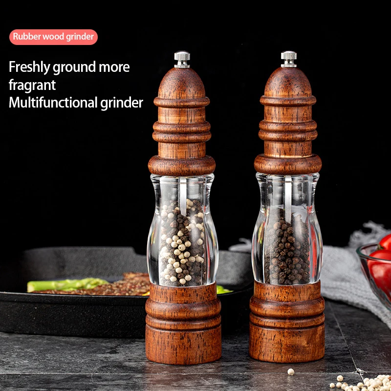 Дубовая деревянная мельница для соли и перца специй ручные мельницы приправ