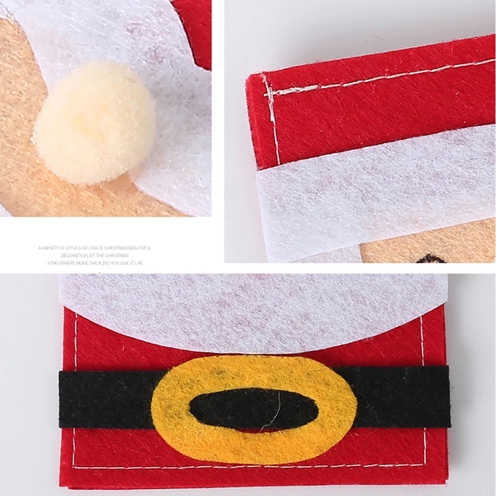 5 шт. набор столовых приборов снеговика Санты ножи для людей Сумка Держатель