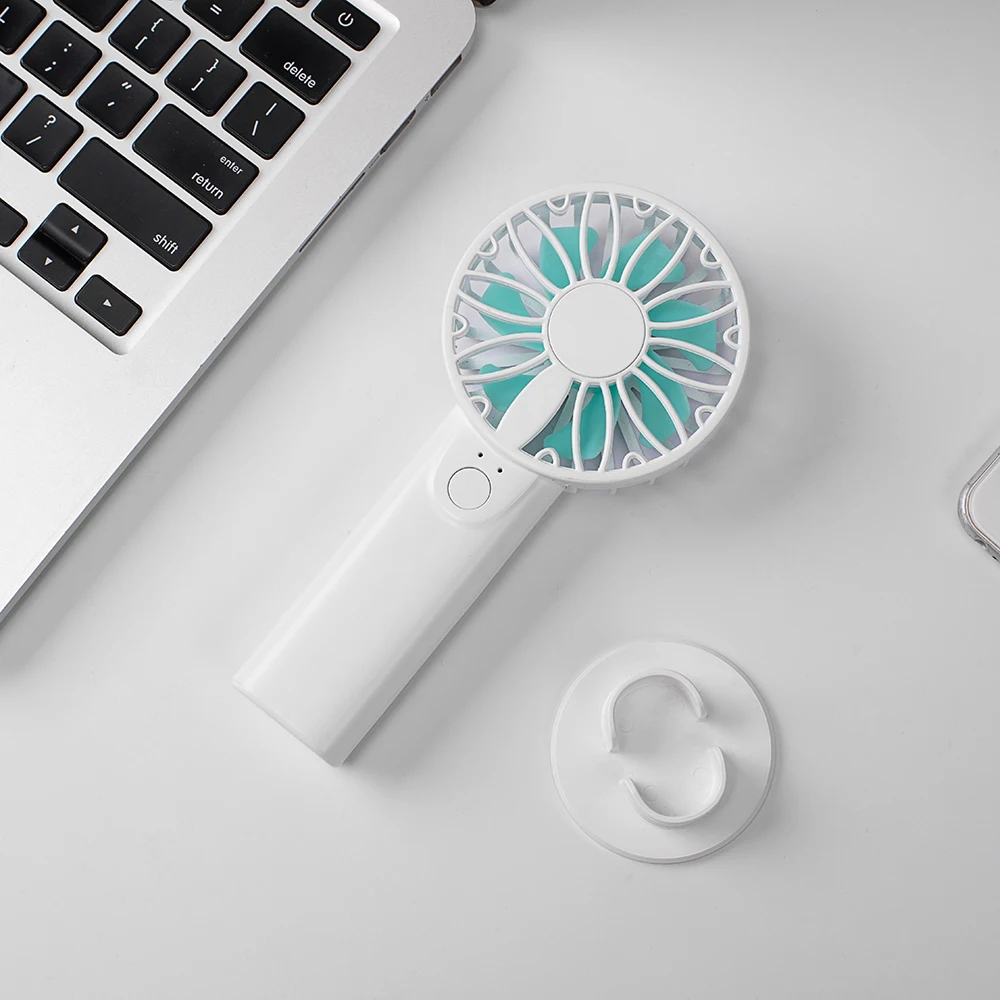 

Mini Handheld Portable Dry Battery Operated Fan Desktop Use Air Cooling Fan