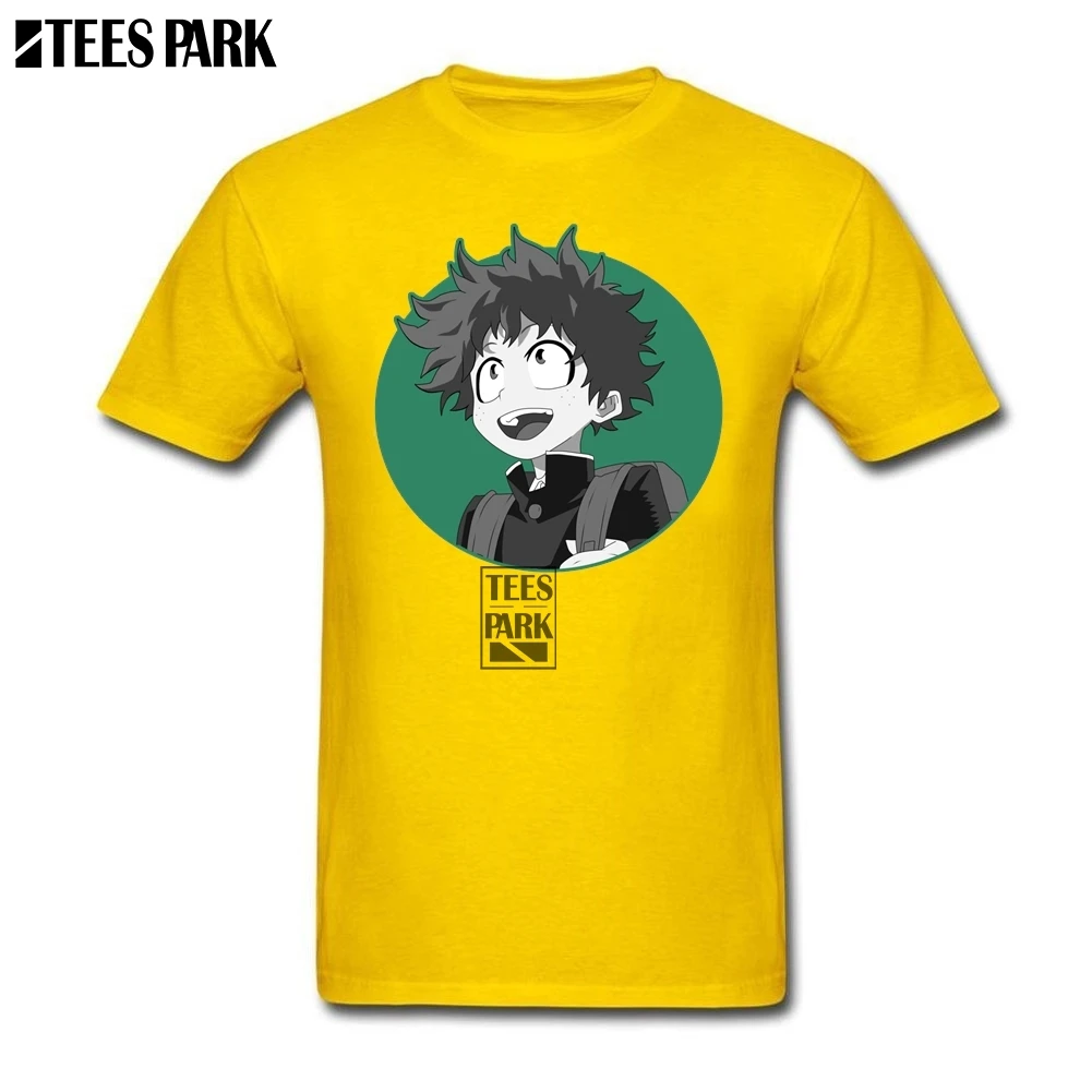 Футболка Izuku Midoriya мужские футболки для взрослых с круглым вырезом и короткими