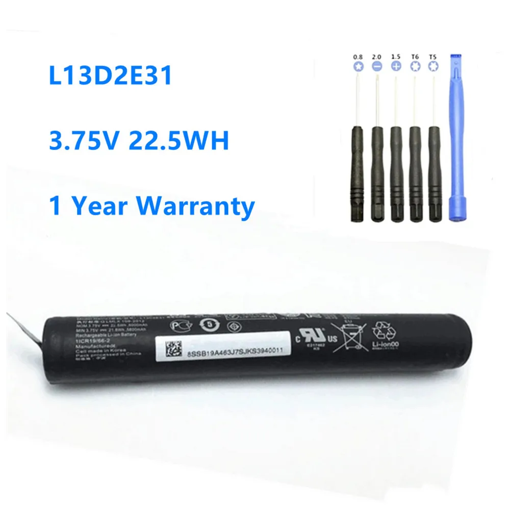 Аккумулятор L13D2E31 для планшета Lenovo Yoga Tablet 8 B6000 B6000-H 60044 60043 L13C2E31 3 75 V 22.5WH/6000mAh - купить