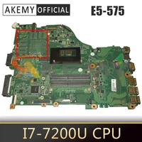 for acer aspire e5 575 i5 7200u notebook mainboard dazaamb16e0 sr2zu ddr4 laptop motherboard