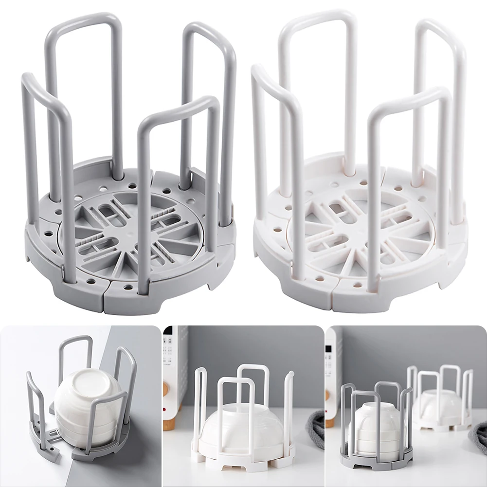 

Kitchen Retractable Drain Rack Bowl Dish Tableware Draining Storage Holder Shelf Organizer