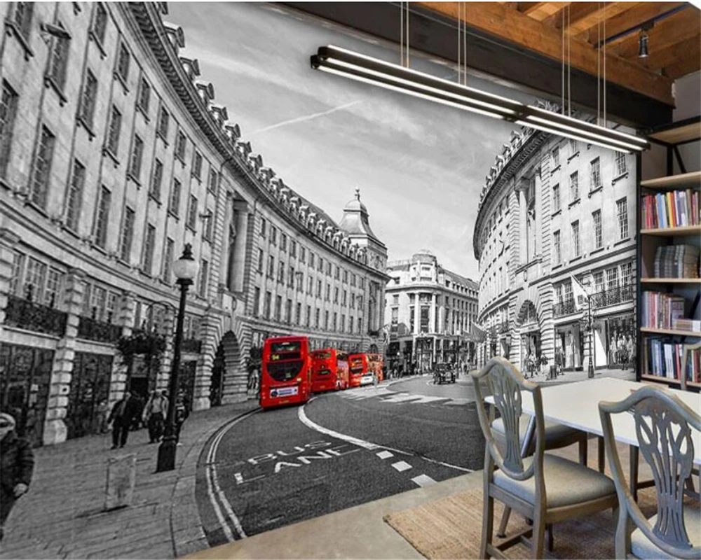 Настенная бумага для домашнего декора на заказ винтажная Лондонский уличный