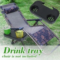 hotnew portable folding chair side tray casual for drink camping picnic outdoor beach garden camping sillas de playa accessories
