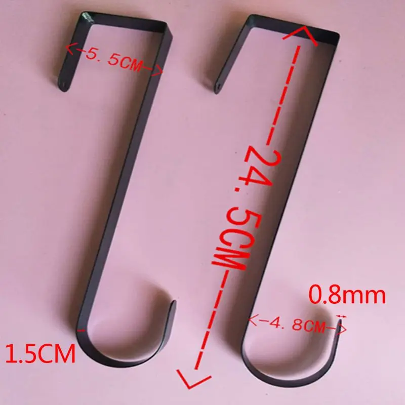 

Door Hook Hangers Removable Storage Rack Organizer For Christmas Wreath Coat Bag